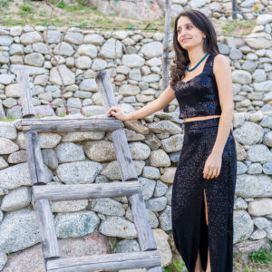 VESTITO IN JERSEY NERO
